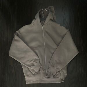 Neutral Zip-Up Hoodie